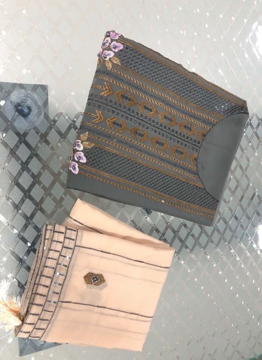 Kilruba K-191 Colors K-191C Gray Georgette Party Wear Pakistani Suit SC/019798 Kilruba K-191 Colors K-191C Gray Georgette Party Wear Pakistani Suit SC/019798